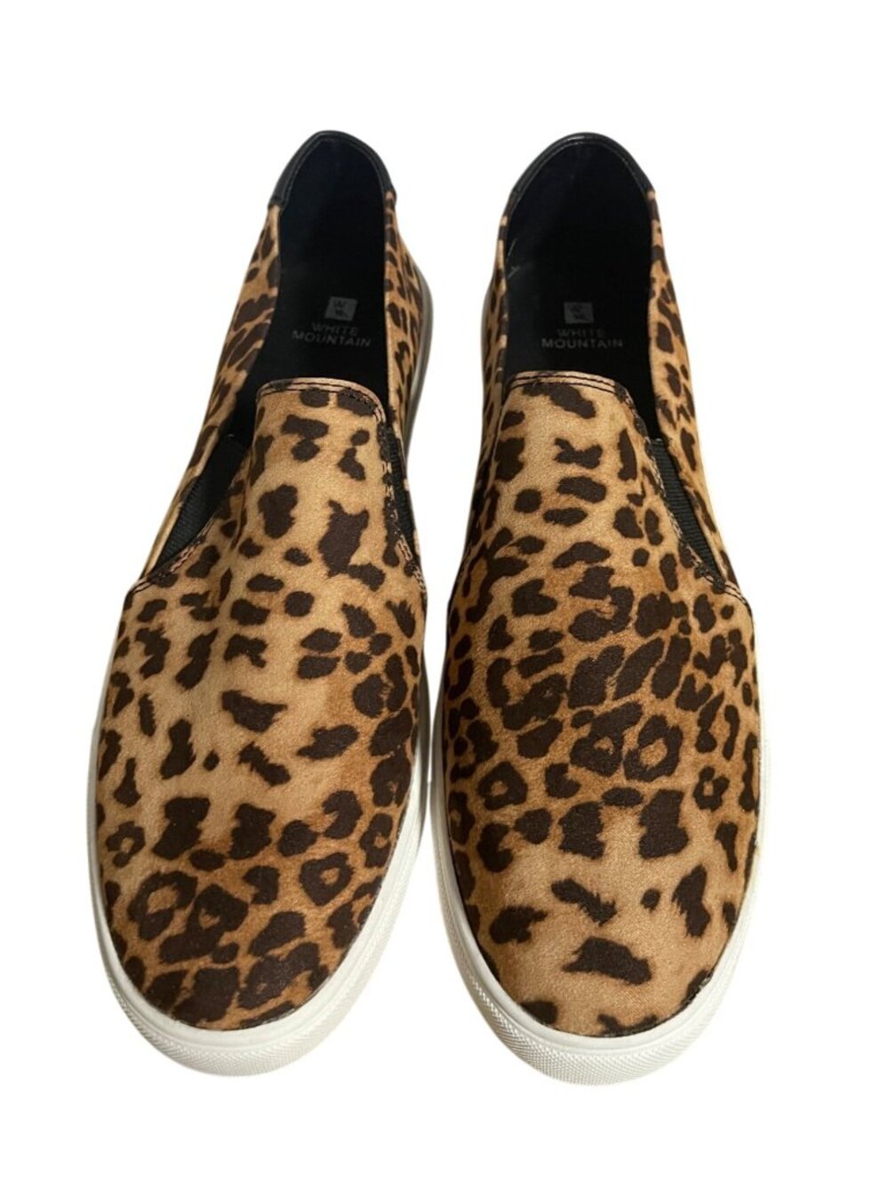 White Mountain Peyton Leopard Print Slip On Sneakers Womens 11 Casual Shoes - Picture 3 of 11
